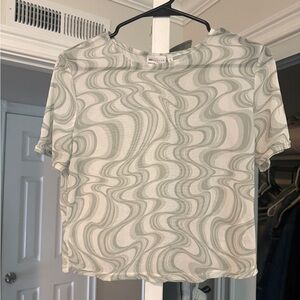 ASOS cropped mesh tee